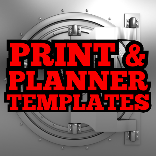 Print & Planner Templates