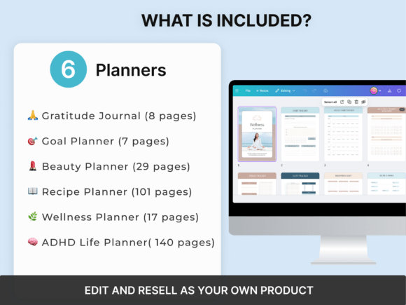 6 Done For You Digital Planners