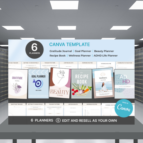 6 Done For You Digital Planners