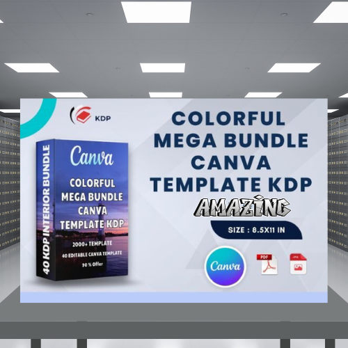 Colorful Mega Bundle Canva Template KDP